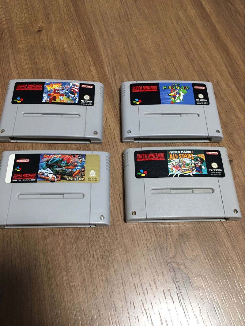 Lote 4 Juegos Super Nintendo PAL