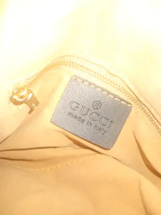 Borsa a spalla Gucci nera con cinturino verde e rosso