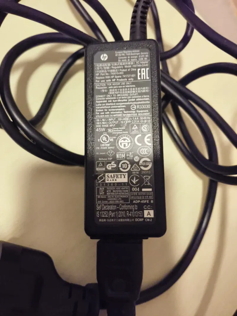 Cargador HP HSTNN-DA40 45W 19.5V 2.31A