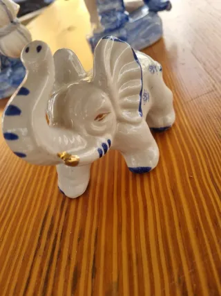 Pareja Figuras Chinas Antiguas Porcelana