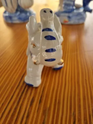 Pareja Figuras Chinas Antiguas Porcelana