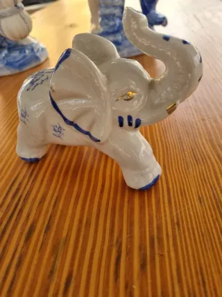 Pareja Figuras Chinas Antiguas Porcelana