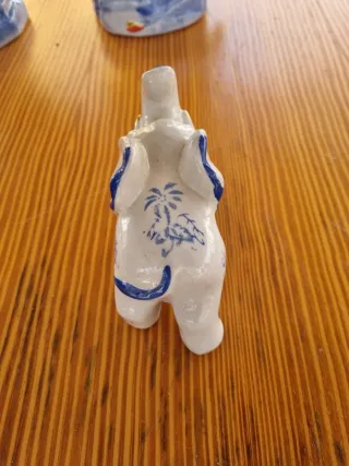 Pareja Figuras Chinas Antiguas Porcelana