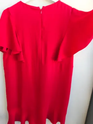 Vestido Mango Rojo Talla XL Nuevo medidas en fotos