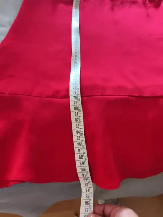 Vestido Mango Rojo Talla XL Nuevo medidas en fotos