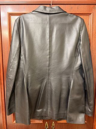 Chaqueta Piel LUIS GUIRAU Negra Talla 46
