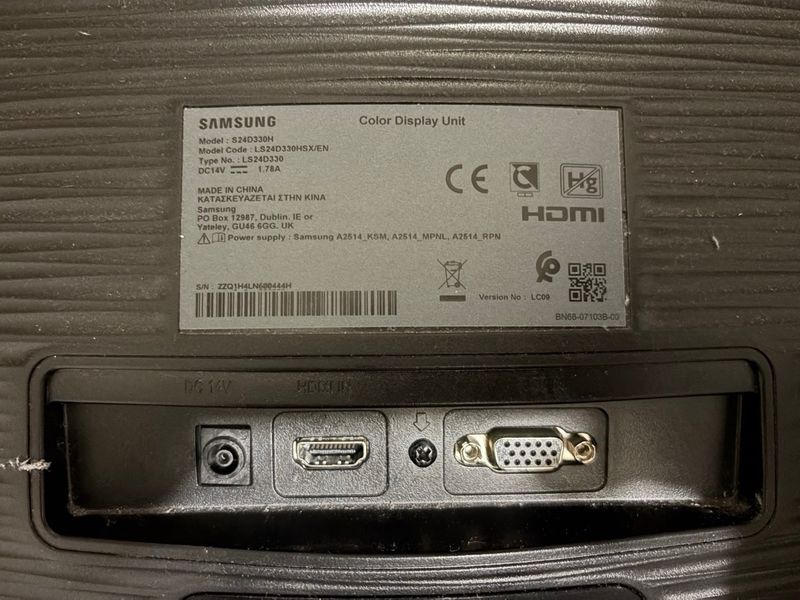Monitor Samsung S24D330H Negro afbeelding 2