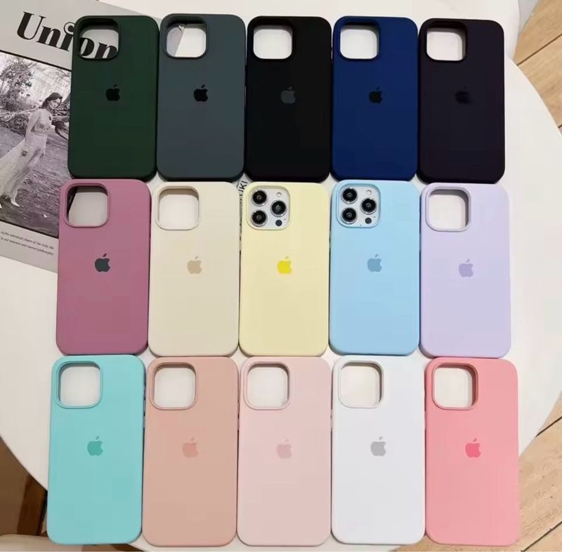 Fundas Silicona iPhone 14-17 Colores