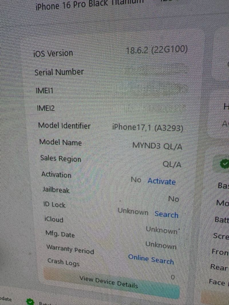iPhone 16 Pro para piezas afbeelding 5