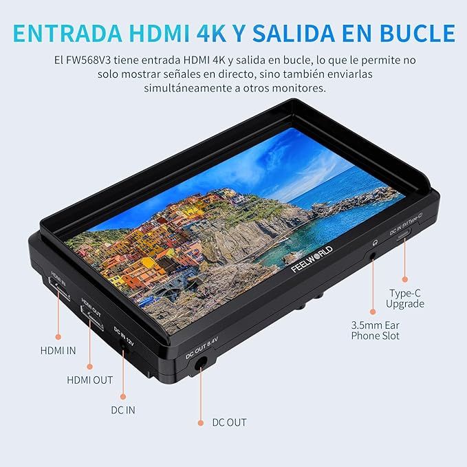 Monitor Campo FEELWORLD 6 - Field Monitor Gimbal afbeelding 5