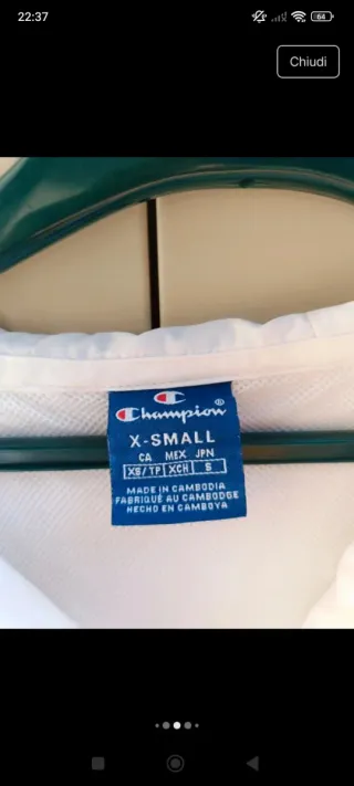 Giacca a vento Champion taglia XS