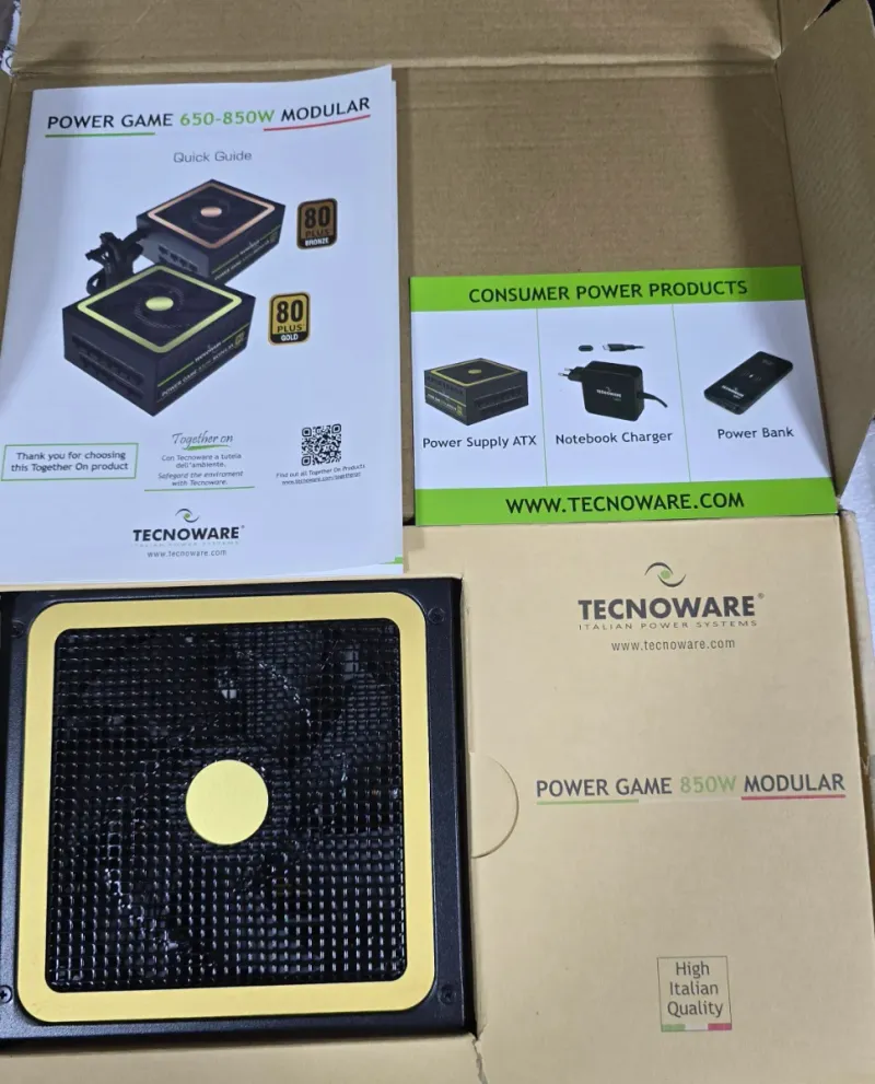 Fuente Alimentación Tecnoware 850W Gold Modular afbeelding 2