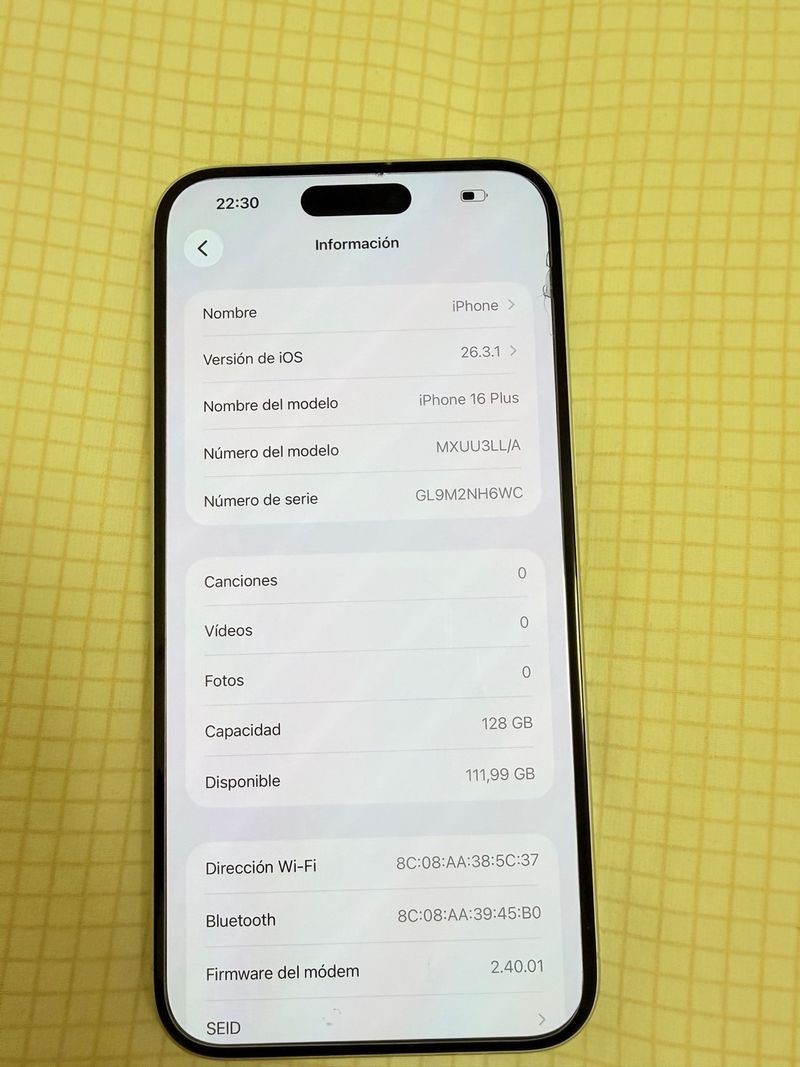 iPhone 16 Plus 128GB Batería 100% afbeelding 3