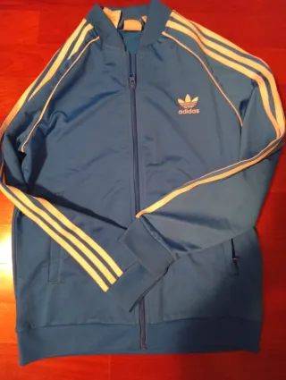 Chaqueta Adidas Superstar Azul Talla 13-14 165cm