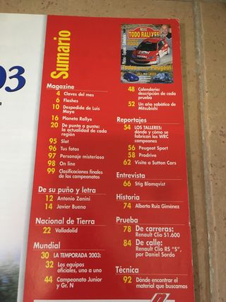 Todo Rallyes varias revistas