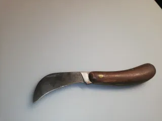 Roncola vintage legno e ferro