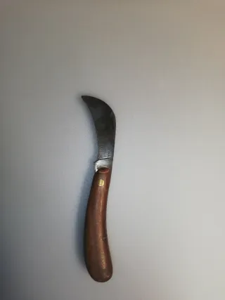 Roncola vintage legno e ferro