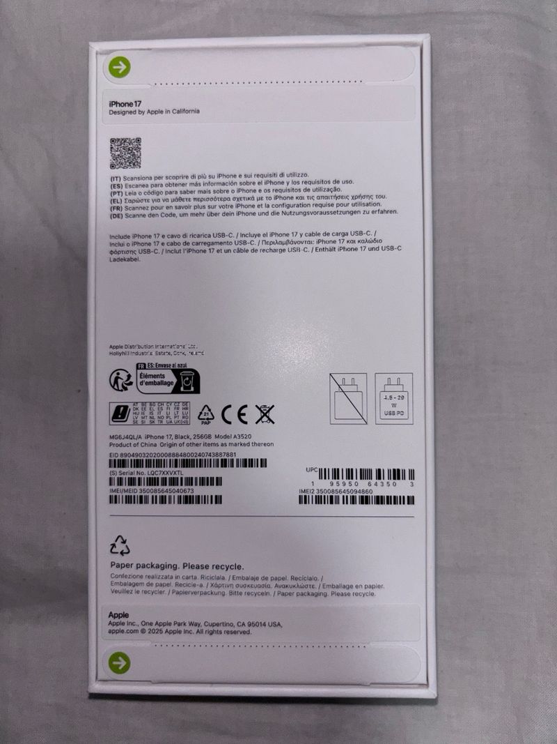 iPhone 17 256GB Negro precintado afbeelding 3