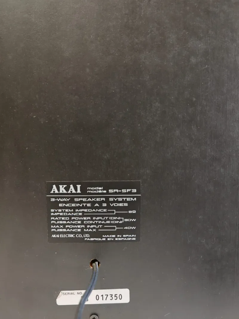 Altavoces Akai SR-SF3 afbeelding 3