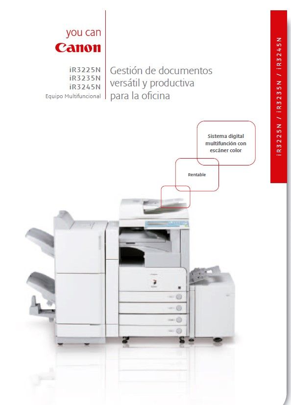 Fotocopiadora Canon iR3225N Profesional afbeelding 6