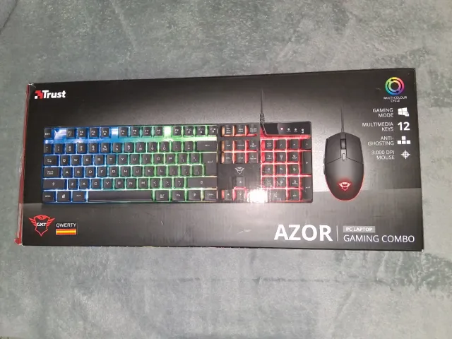 Trust AZOR Teclado y Ratón Gaming RGB