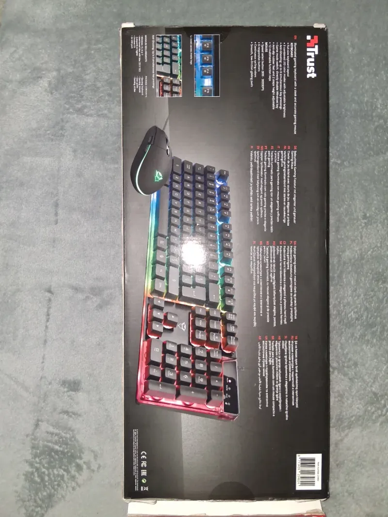 Trust AZOR Teclado y Ratón Gaming RGB afbeelding 2