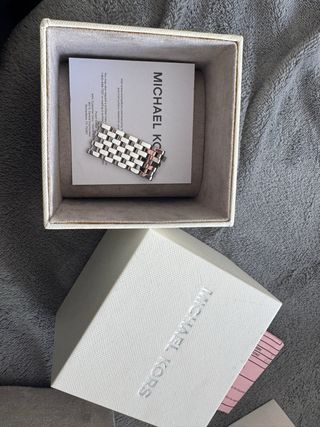 Reloj Michael Kors Mujer Plata y Blanco