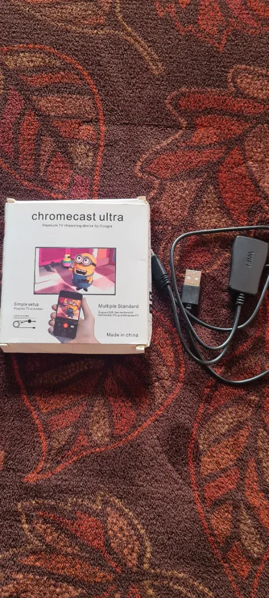 Google Chromecast Ultra en caja