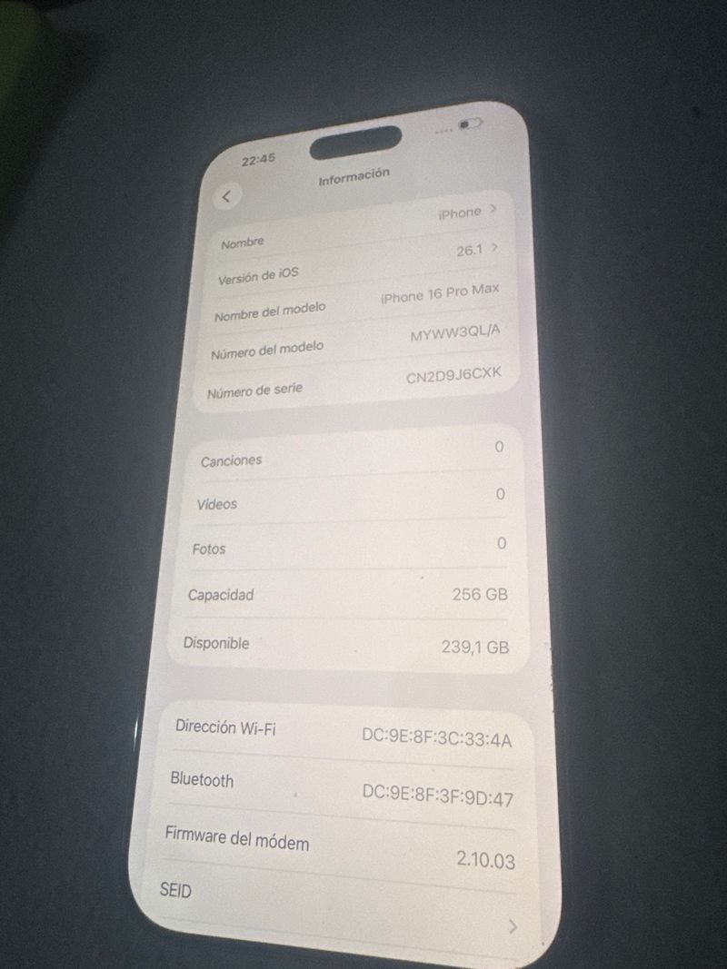 iPhone 16 Pro Max 256 GB Blanco afbeelding 2