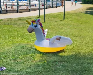 Unicorno gonfiabile INTEX Wet Set Collection