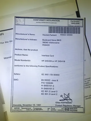 Manuale Vintage HP 24540B & HP 24541B (1987/1991)