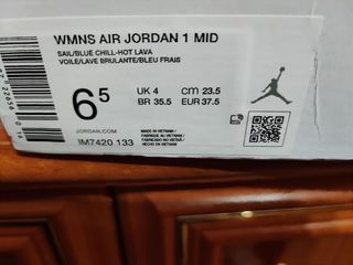 Jordan 1 Mid Talla 37.5