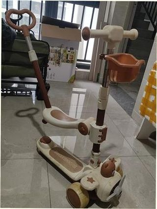 Patinete infantil 3 en 1 con asiento