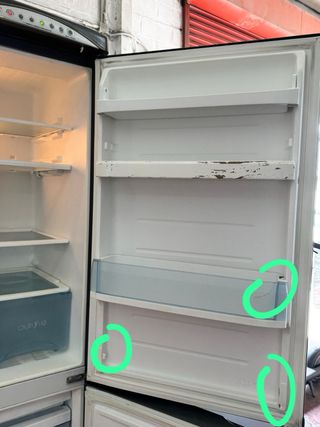 FRIGORIFICO COMBI NO FROST DAEWO EN INOX