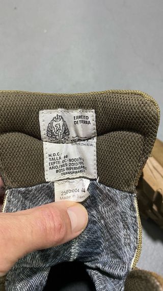 Botas ejército Goretex talla 44