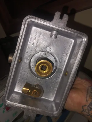 Lámpara Industrial Antigua Marrón