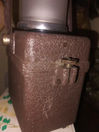 Lámpara Industrial Antigua Marrón