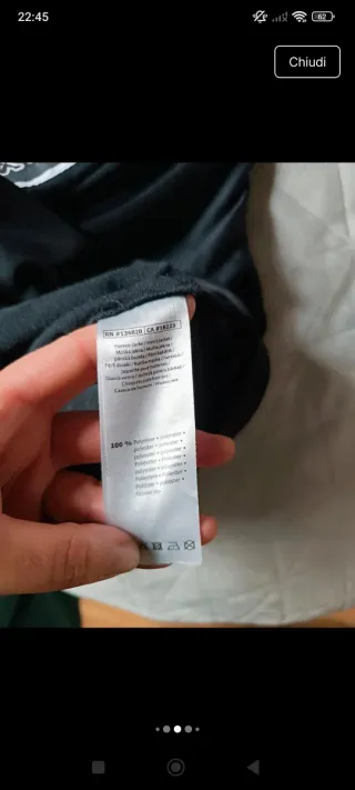 Felpa Kappa Zip Nera XL