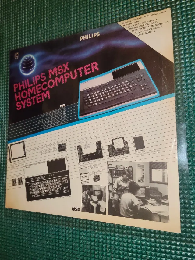 Philips MSX Homecomputer System propaganda,anuncio