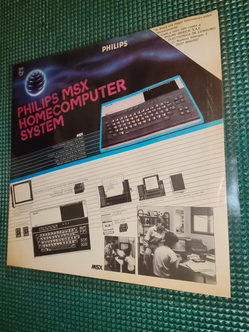 Philips MSX Homecomputer System propaganda,anuncio