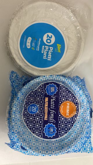 Piatti Piani e Fondi Best 20 Pezzi 2€ la conf