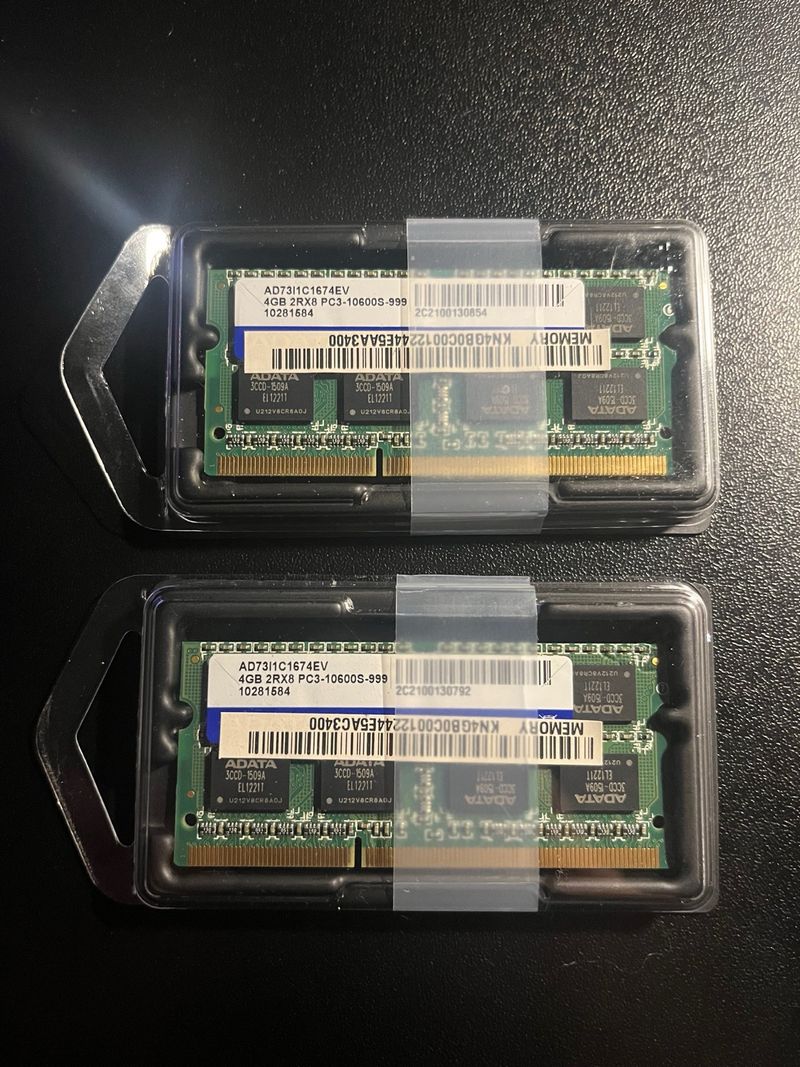 2x 4GB DDR3 ADATA Memoria RAM