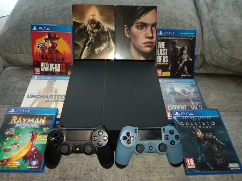 PS4 1TB + 2 Mandos + 9 Juegos afbeelding 2