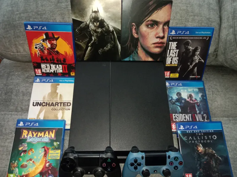 PS4 1TB + 2 Mandos + 9 Juegos afbeelding 3