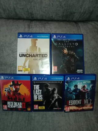 PS4 - 1TB + 2  Mandos originales + 9 Juegos.