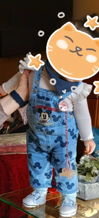 Peto vaquero Mickey Mouse bebé