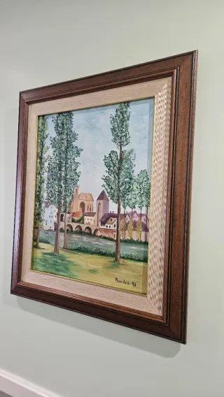 Cuadro Óleo Original Paredes-93