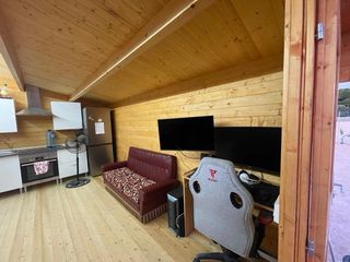 Casa de madera maciza con aislamiento