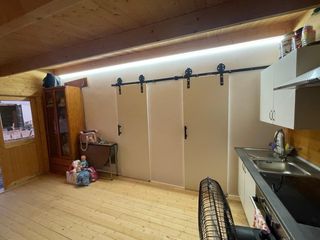 Casa de madera maciza con aislamiento