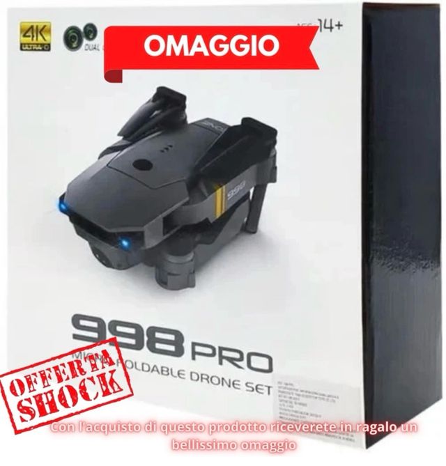 Drone 998 Pro 4K WiFi Plegable